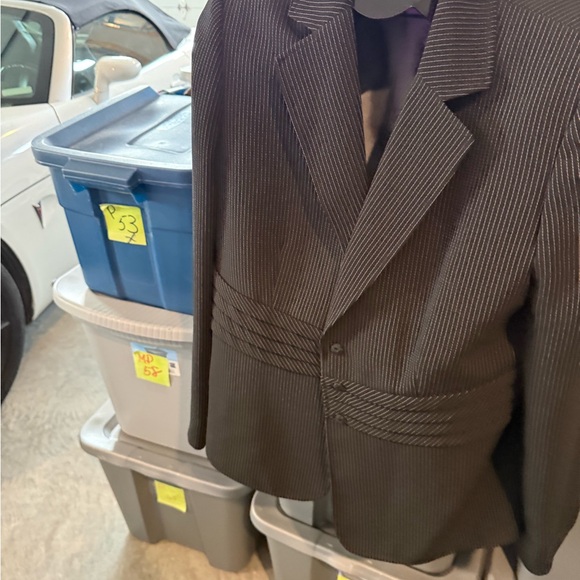 Pinstripe Blazer Jacket p37 - Picture 3 of 5